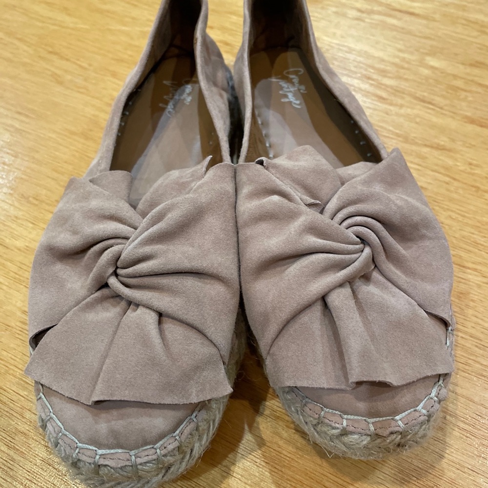 Crown Vintage Hermosa Pink suede espadrille 8.5